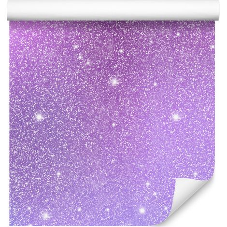 Glitzernde Tapete in Lavendel, Lila und Blau für Wohn- und Schlafzimmer, 50 x 1000 cm