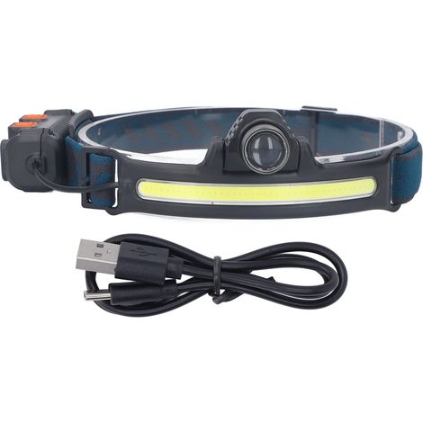 Lampe frontale rechargeable – capteur mouvement – super lumineux – angle réglable – flood light – Spacnana (1/5)