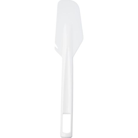 KitchenCraft Espátula de plástico, rascador flexible para cuencos, para cocinar y hornear, 26,5 cm, blanco