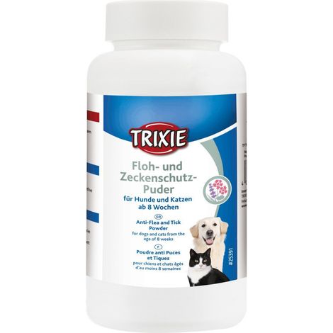 Poudre anti-puces et tiques pour chats et chiens 150 g - Trixie