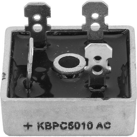 10 Stück 50A 1000V 4-poliger quadratischer Metallgehäuse-Brückengleichrichter KBPC5010 (1/5)