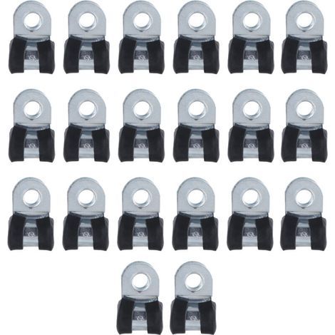 Colliers de serrage en acier inoxydable 304, type R pour tuyaux, réutilisables et résistants à la corrosion - 6mm