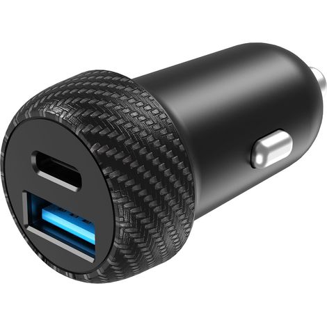 Car charger 1xUSB-C PD 1xUSB-A 35W