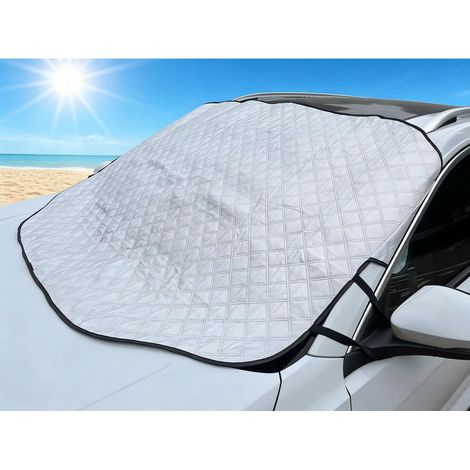 Sonnenschutz Frontscheibe Auto mit 5 Magneten, UV-Schutz, Hitzeschutz, 147x116cm (1/5)