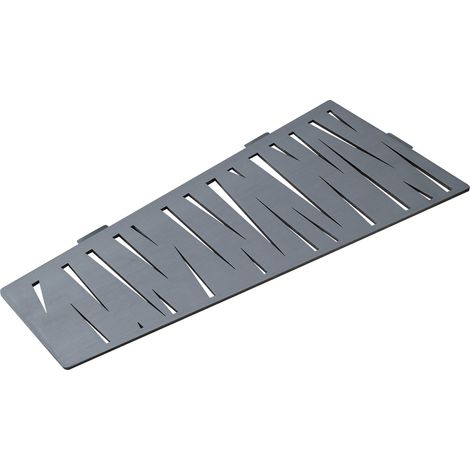 U-Tile – Étagère de douche en acier inox 26,2 x 12,7 cm – Fixation sans perçage – Design rectangulaire – Résistante et facile à nettoyer