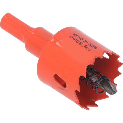 Bimetall-Hochleistungsschnellstahl-Lochbohrer mit Bohrfutter für Holz und Metall 1-3/8 Zoll (35 mm) (1/5)