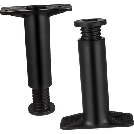 Juego de 2 patas de soporte para cama – acero – ajustables de 13 a 22 cm – centrales – piezas de repuesto (1/5)