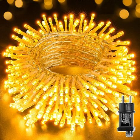 Guirlande Lumineuse 10 m, 100 LED Blanc Chaud, Noël, IP44 (1/5)