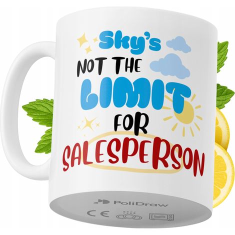 Taza de café/té divertida y humorística para vendedores. Taza con diseño gráfico y texto gracioso para cumpleaños, santos y días festivos. Taza premium para ocasiones especiales en casa, la oficina o  (1/5)