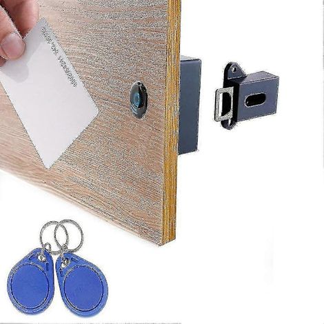 Serrure électronique invisible pour armoire, serrure cachée, serrure RFID à monter soi-même LAT-CH pour armoire, tiroir ou placard en bois B (1/5)