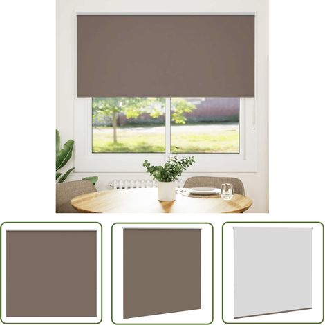 vidaXL Verdunkelungsrollo Kaffeebraun 165x130cm Stoffbreite 161,6cm (1/5)