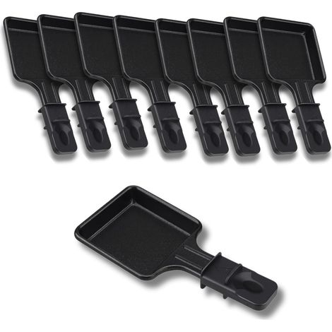 Poêlon à Raclette Carré Antiadhésif - Lot de 1 à 12 - Compatible Tefal - Design Ergonomique (1/4)