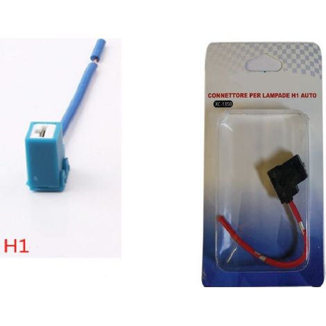 TRADE SHOP - Connettore Cavo Ricambio Lampada Attacco H1 Cablaggio Auto Moto Presa Xc-1350 -