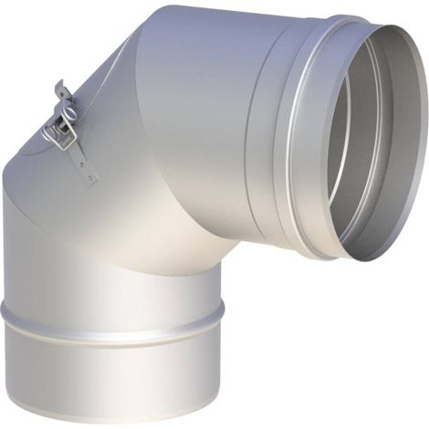 Coude inox 90° Ø 150 mm avec trappe de nettoyage