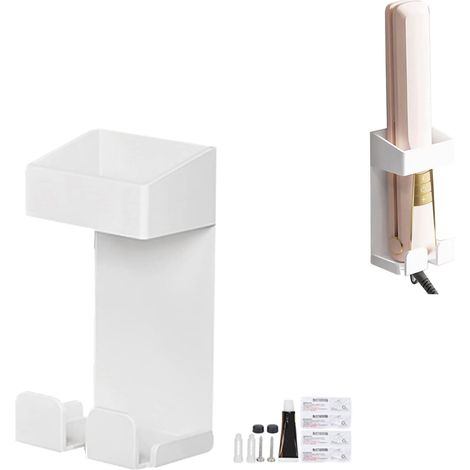 1 Support De Lisseur, Acier Inoxydable, Diamètre 65mm, Fixation Murale Sans Perçage, Pour Salle De Bain (1/5)