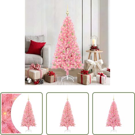 Éclairage LED - Sapin de Noël avec 150 LED avec support Rose 150 cm PVC (1/5)