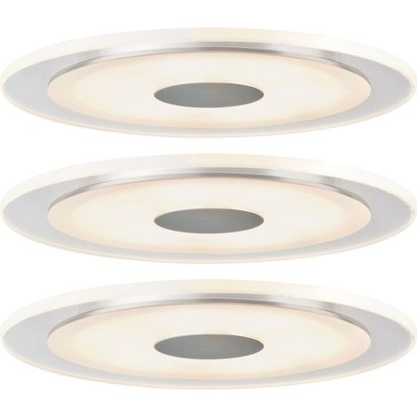 Paulmann 92917 LED-Einbauleuchte 3er Set LED LED 18 W Aluminium (gebürstet) (1/5)