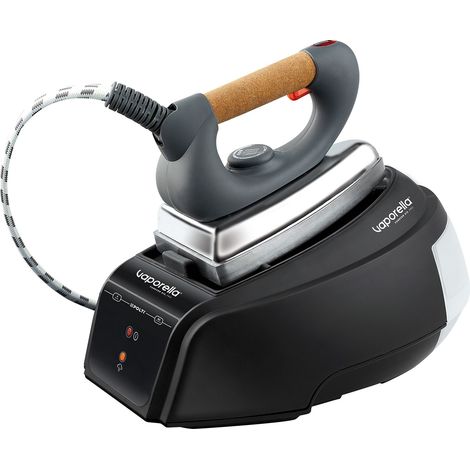 Polti Vaporella Forever 615 Pro, Ferro da Stiro a Vapore con Caldaia ad Autonomia Illimitata, Pressione 4 Bar, Potenza 2150 W, Serbatoio Estraibile da 0,7 L, Riscaldamento in 3 Minuti, Nero e Acciaio (1/5)