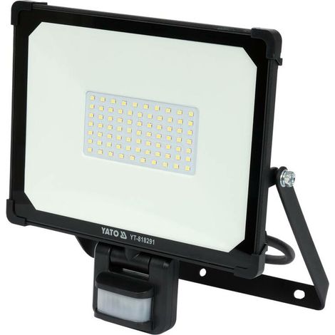 Yato Foco LED SMD 50 W 4750 lm con sensor de movimiento