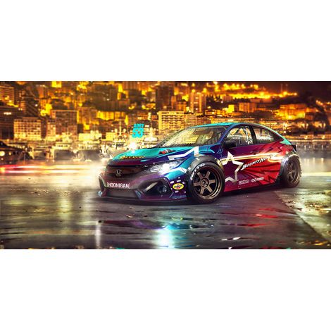 Papier peint panoramique Auto / Voiture - 130 cm x 66 cm (1/2)