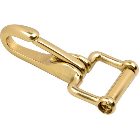 oro - Gancio con molla in acciaio per appendere i finimenti alla parete (1/5)