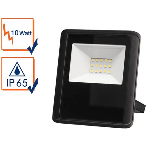 10 Watt LED Strahler ALU, 4000 Kelvin Neutralweiß, IP65, 11x13cm (1/5)