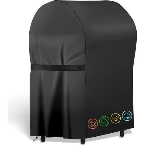 Housse Barbecue Exterieur,Housse Plancha,Bache Barbecue,Housse Barbecue de 210D Oxford Protection BBQ,77x67x110cm (1/4)