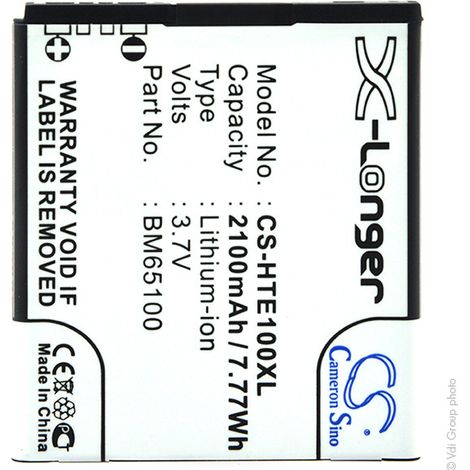 NX - Batterie téléphone, smartphone, GSM pour HTC 3.7V 2100mAh - 35H00213-00M35H00215-0 (1/4)