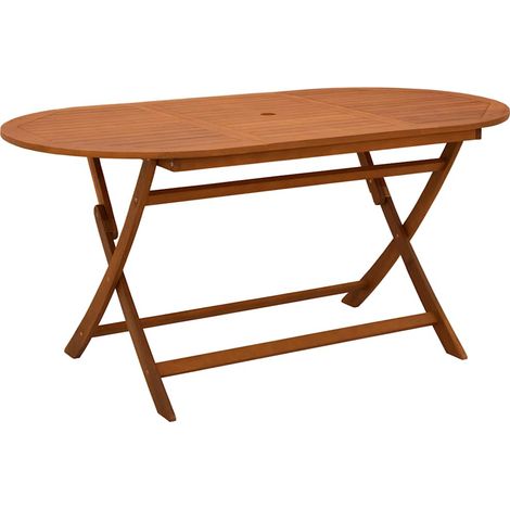 Maison Exclusive - Klappbarer Gartentisch 160x85x75 cm Massivholz