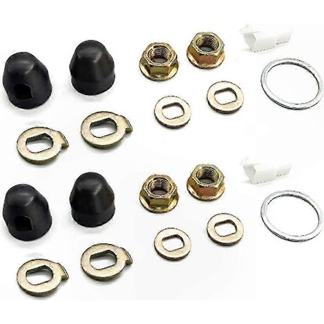 Kit d'axe de moteur de roue pour vélo électrique, bouchon à vis de 14 mm avec rondelle et écrou sp pour accessoires de verrouillage de roue de vélo électrique 500-5000 W (1/5)