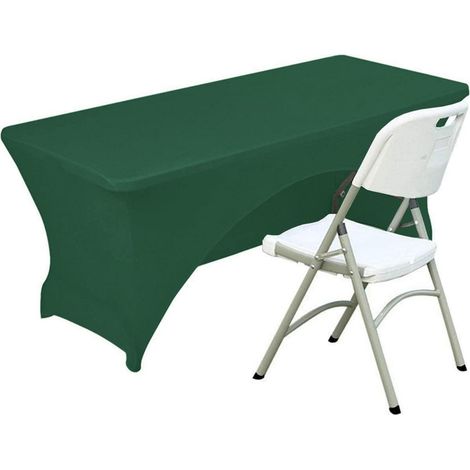 Spandex Tischdecke 183 cm Smaragdgrün, rechteckig, pflegeleicht