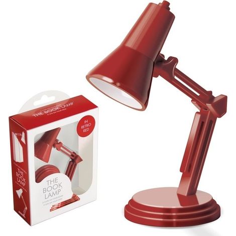 Die Buchlampe – rote Buchlampe