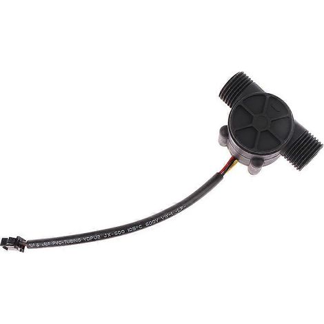 Capteur de débit YF-S201, capteur à effet Hall, contrôle du débit d'eau (1-30 L/min, 20 MPa, noir) (1/5)