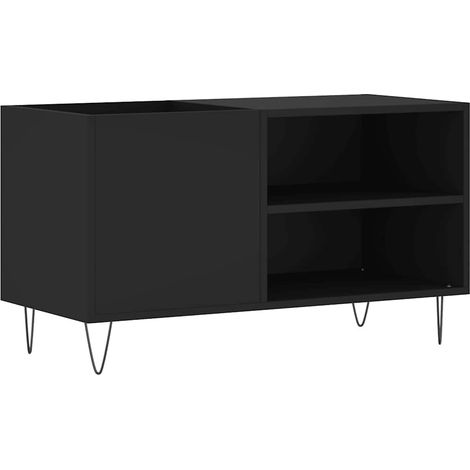 Maison Exclusive - Mueble de discos madera de ingeniería negro 85 (1/5)