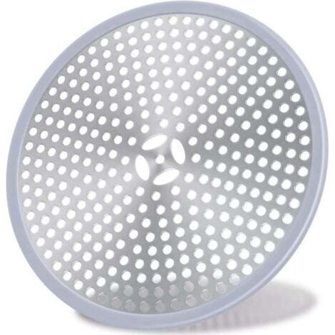 BUNTHAUS Lntyq Drain de Douche, Filtre de Cheveux, Filtre pour bonde de Douche, Grille Douche Anti Cheveux, Couverture de Drain Filtre à Évier, Attrape-Cheveux Douche Drain - Acier Inoxydable Argent e