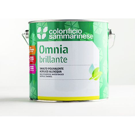 Smalto all'acqua 'omnia' - Colore: lt 0,750 - 6 pz - Capacità: Rosso Vivo (1/5)