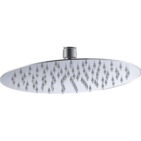 Irrigatore doccia rotondo grigio finitura in acciaio 26x27 [IMEX®]