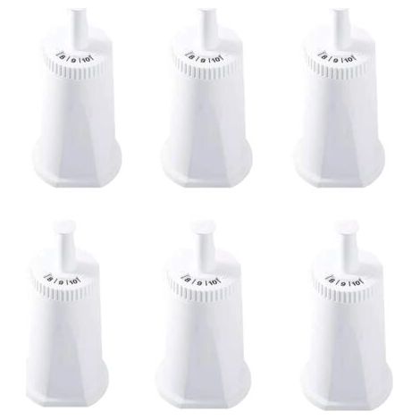 BUNTHAUS Lot de 6 filtres à eau de rechange pour machine à café expresso suisse Sage Oracle Touch Barista Claro BES008 BES920 BES878 BES880 BES980 BES990 (1/5)
