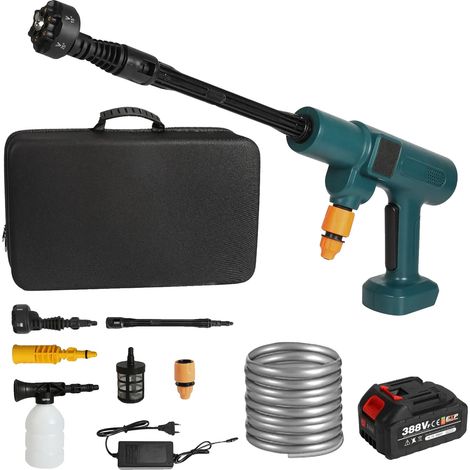Lance de lavage de voiture, sans fil, haute pression, 1 batterie 1 prise, UE (1/2)