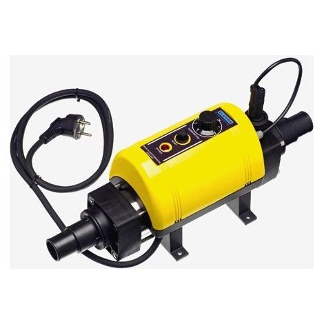 Réchauffeur électrique 3kW pour piscine hors-sol – Débit 1-17m3/h – Plage de fonctionnement 0-40°C – Adaptateur tuyau 32/38mm – Piscineo