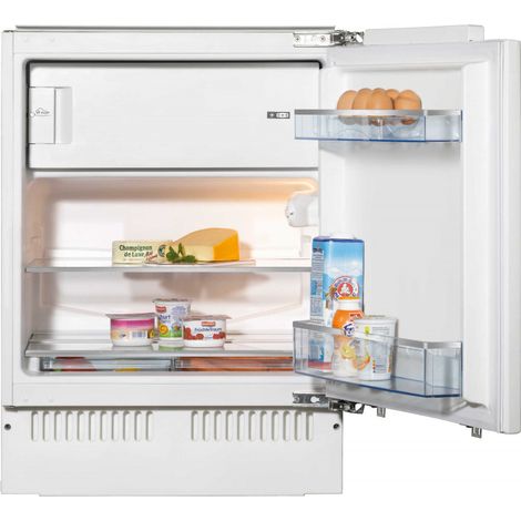 Amica – Réfrigérateur intégré 1 porte – Volume 111L – Dimensions H81.8 x L59.6 x P55 cm – Froid statique – Classe énergétique E (1/5)