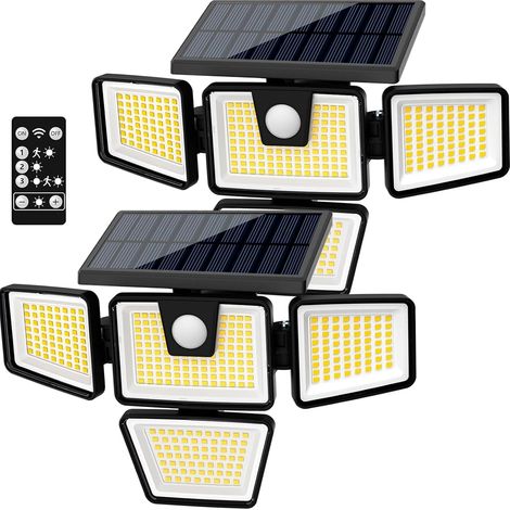 Lampes Solaires Extérieures Détecteur Mouvement Murale Sécurité (1/5)
