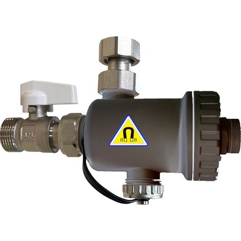 Defangatore magnetico sotto caldaia testa ottone compatto corpo plastica