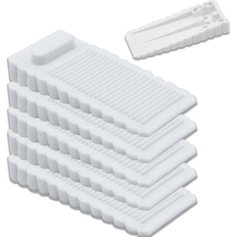 Butées de porte en caoutchouc transparent (lot de 5), cales de porte antidérapantes, butées de porte en silicone (1/4)