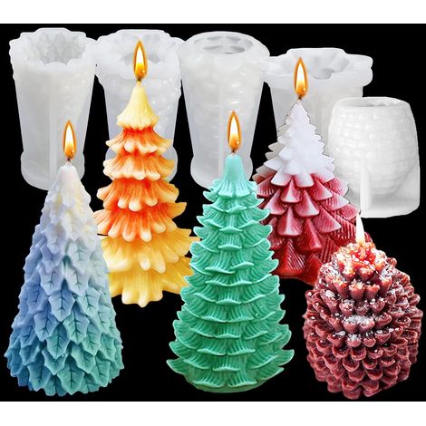 Moule Arbre De Noël - En Silicone Souple Pour Coulée Résine Époxy - Idéal Pour Lampes DIY Décor Festif Et Objets Artisanaux - 1 Pièce (1/5)