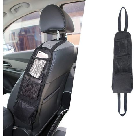 Seat Side Organizer, Storage Bag, Phone Holder, Mesh Pocket for All Passenger Seats for Car, Truck, YMYNY