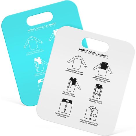2 pièces Planche pliante pour T-shirts Classeur à vêtements Tables pliantes pour blanchisserie Organisateur de placard pliable en plastique pour adultes (1/5)