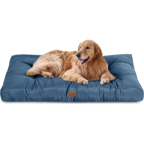 Matelas Chien Imperméable Grande Taille, 120x90x10 cm Bleu Marine (1/5)