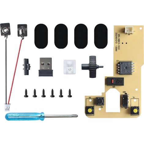 Kit de composants pour souris d'ordinateur sans fil, kit de maquette pour imprimante 3D de laboratoire, accessoires de création de modèles DIY (1/4)