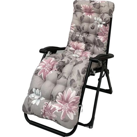 Coussin de transat, design antidérapant, confort supplémentaire, BLANC (1/2)